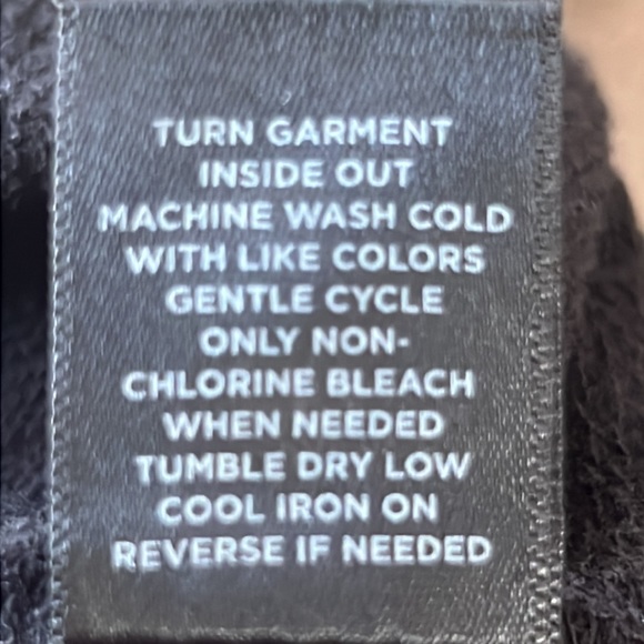 AVE Leisure Black French Terry & Velour Cowl Turtleneck - Picture 7 of 8